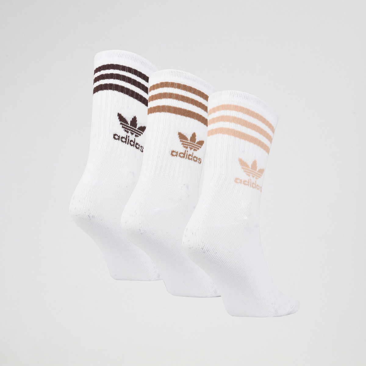 Pack de Medias adidas Crew X3 2 Pack de Medias adidas Crew X3